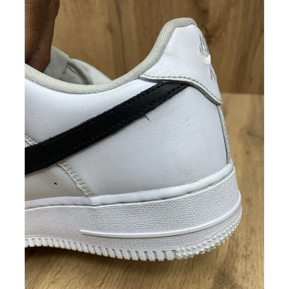 Nike Air Force 1 Low Supreme Sneaker Shoes CU9225-102 White Black Men Size 10.5